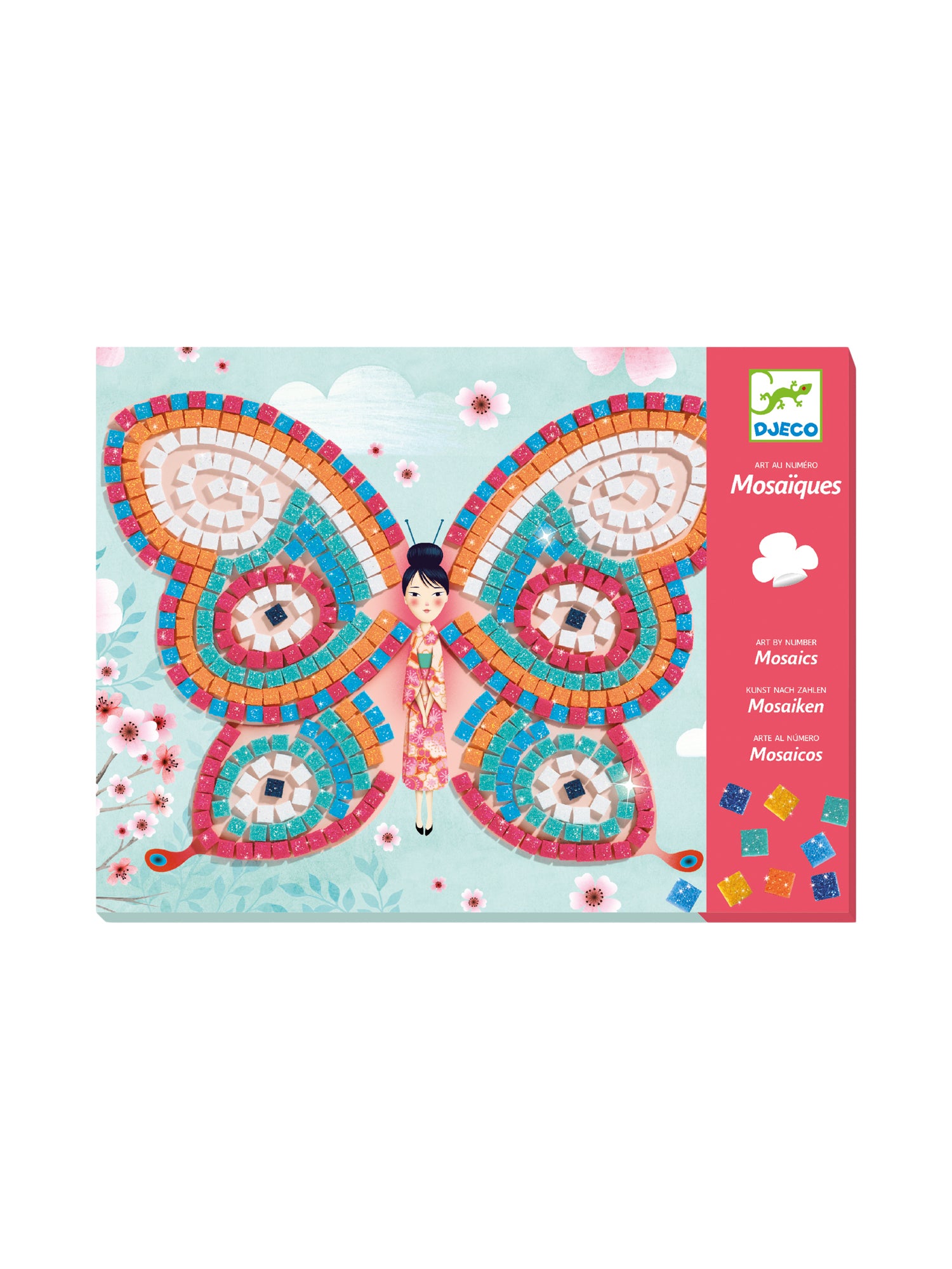 Butterflies Sticker Mosaic Craft Kit Arts & Crafts Djeco