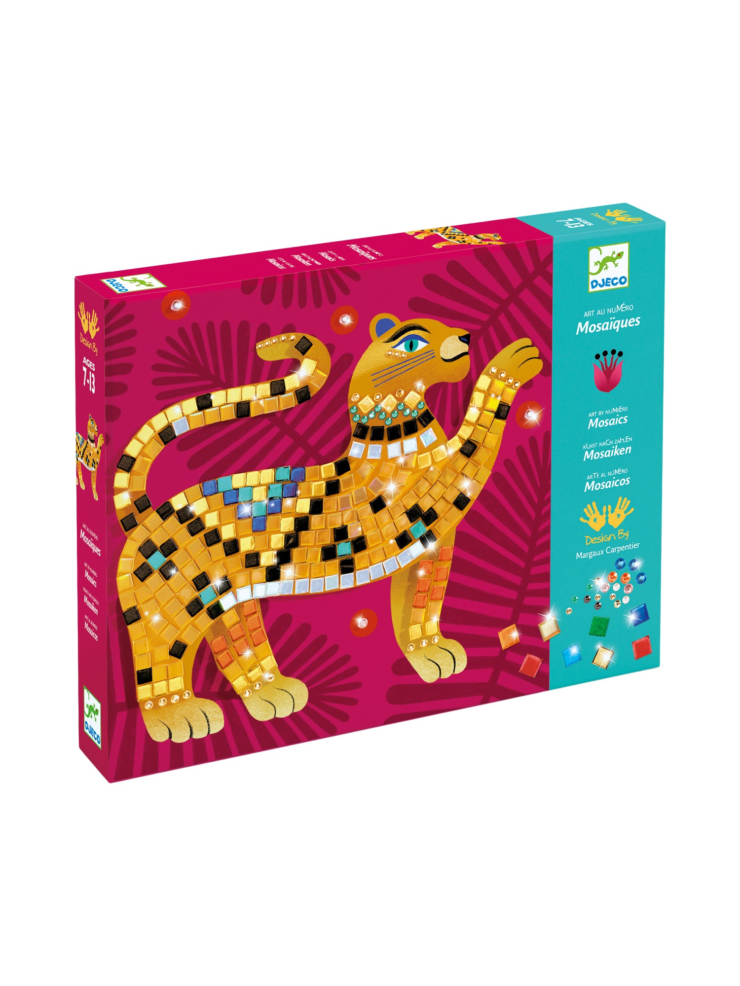 Deep in The Jungle Sticker and Jewel Mosaic Craft Kit Arts & Crafts Djeco