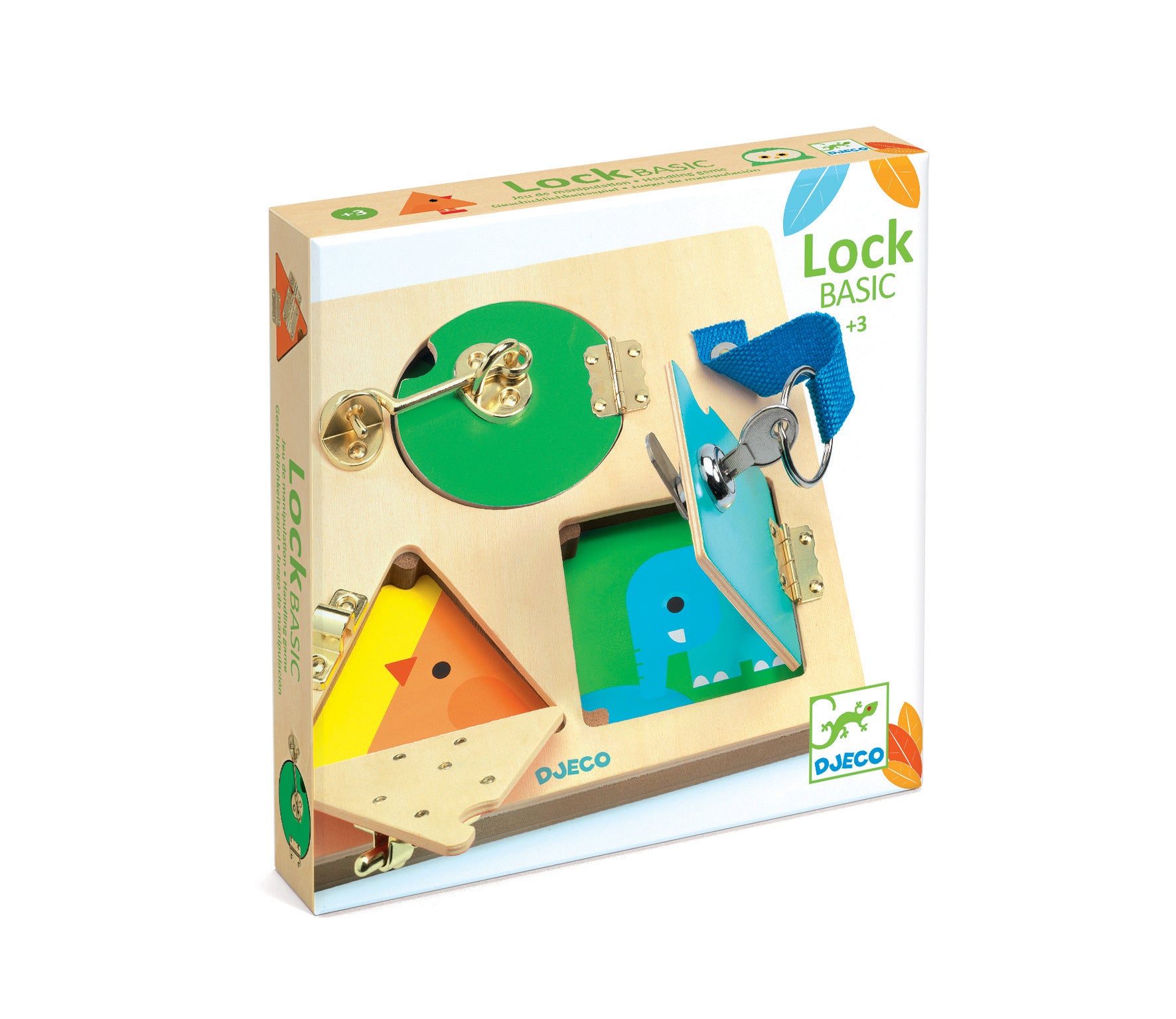 LockBasic Locking/Unlocking Wooden Skill Board Games & Puzzles Djeco