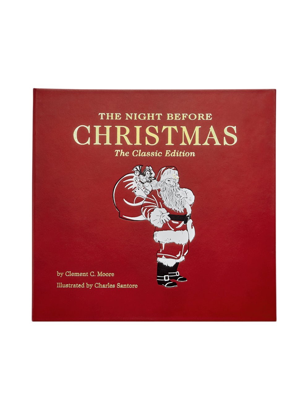 The Night Before Christmas Leather Bound Book Books Graphic Image
