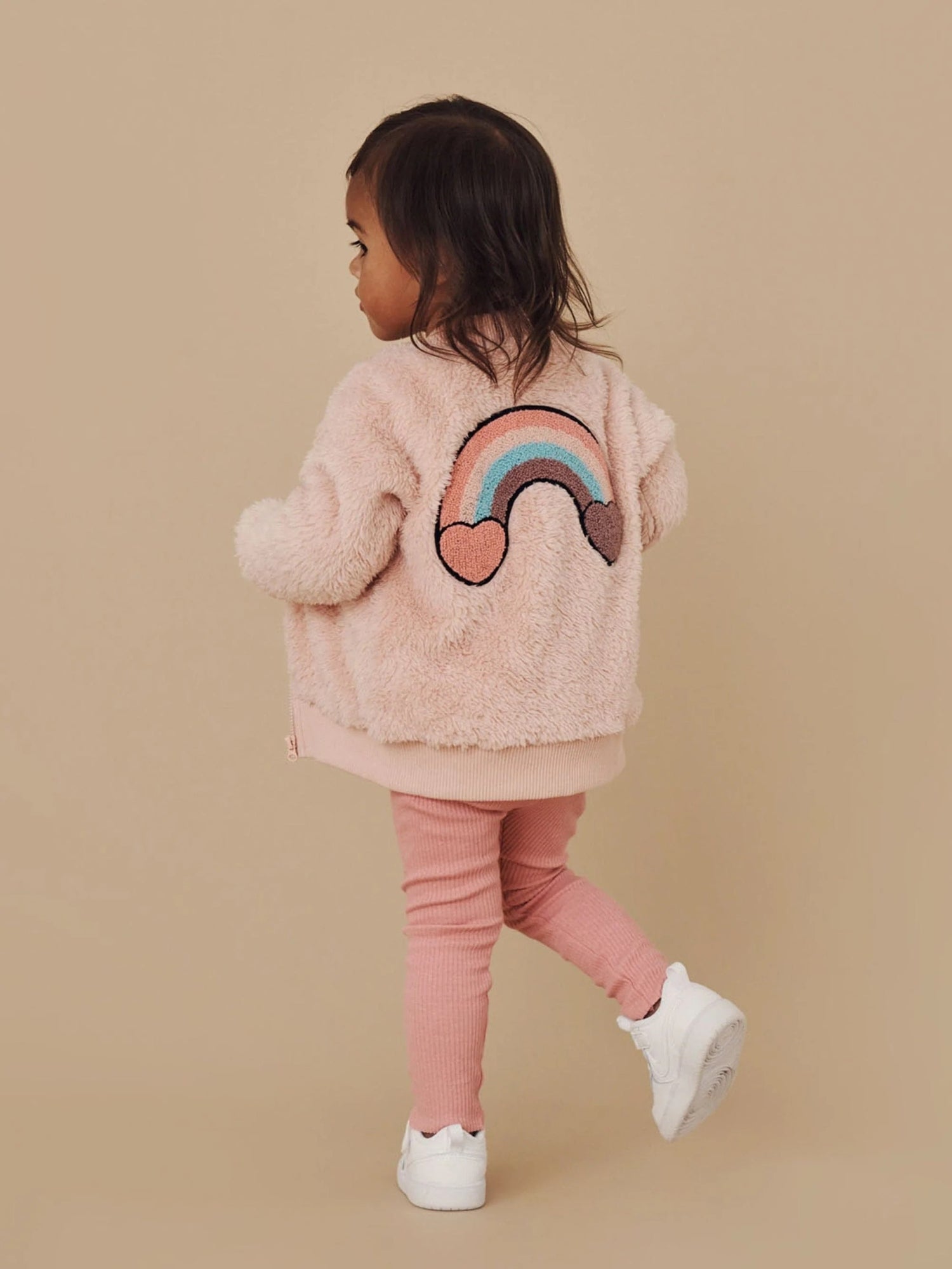 Dusty Rose Rib Legging Leggings Huxbaby