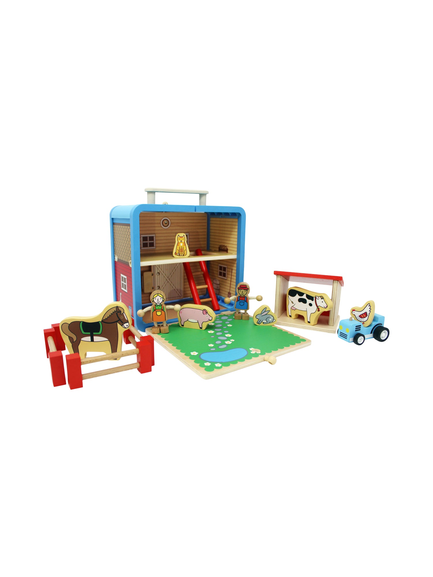 Suitcase Series: Barnyard Pretend Play Jack Rabbit Creations