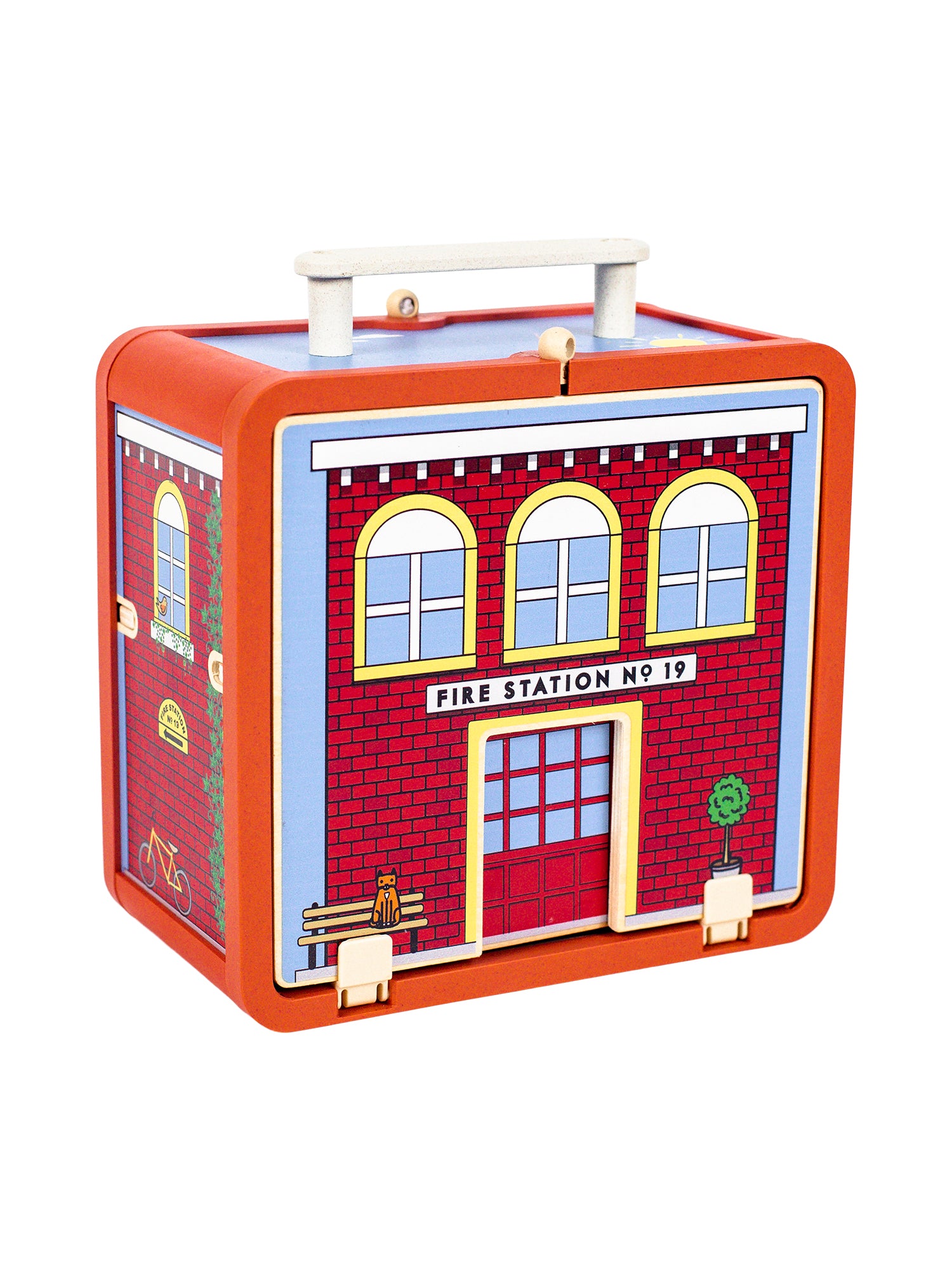 Suitcase Series: Fire House Pretend Play Jack Rabbit Creations