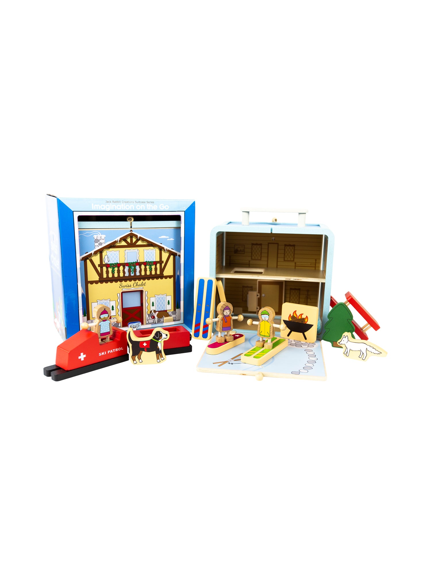 Suitcase Series: Ski Chalet Pretend Play Jack Rabbit Creations