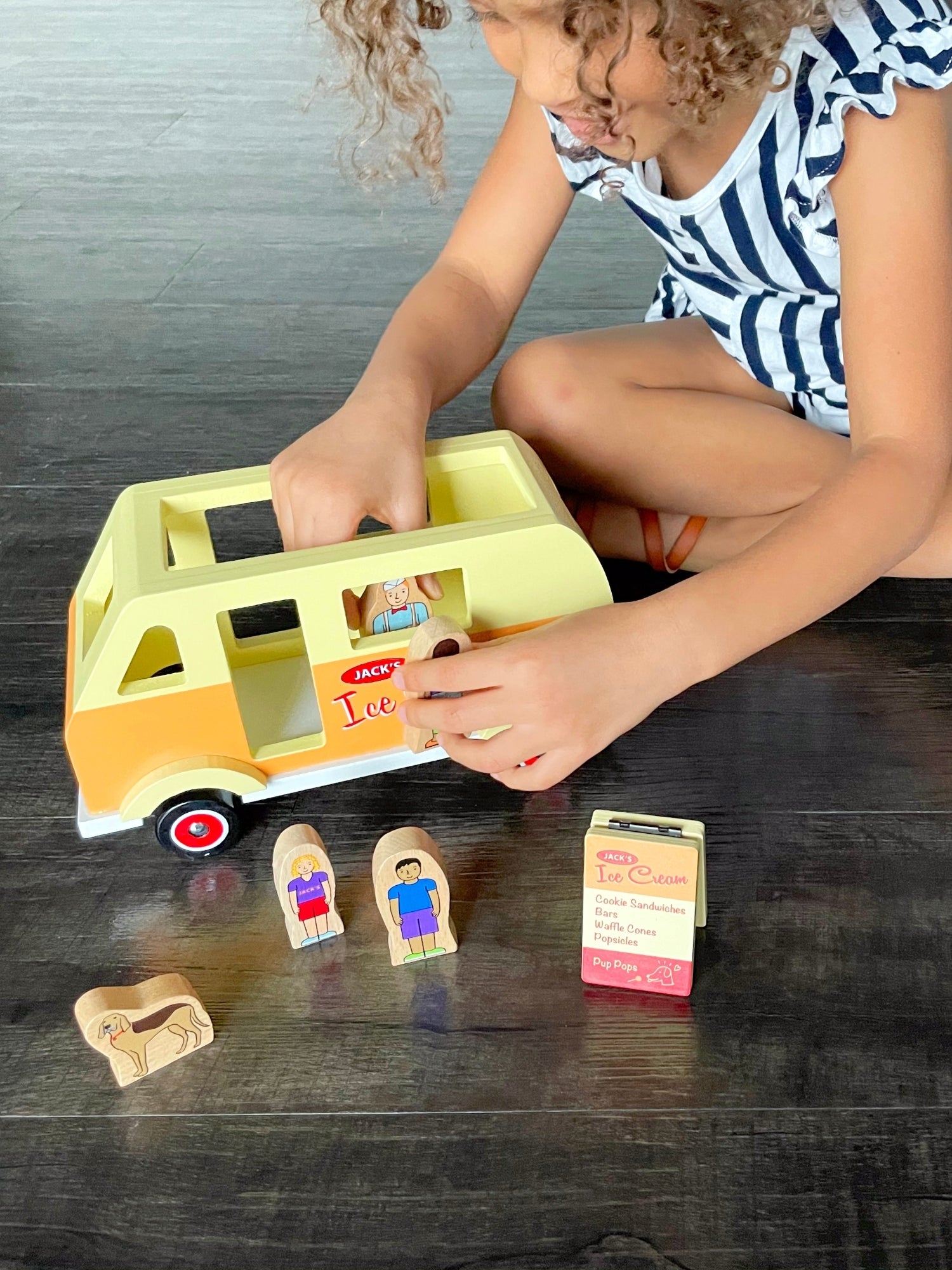 Sweet Treat Magnetic Ice Cream Truck Pretend Play Jack Rabbit Creations