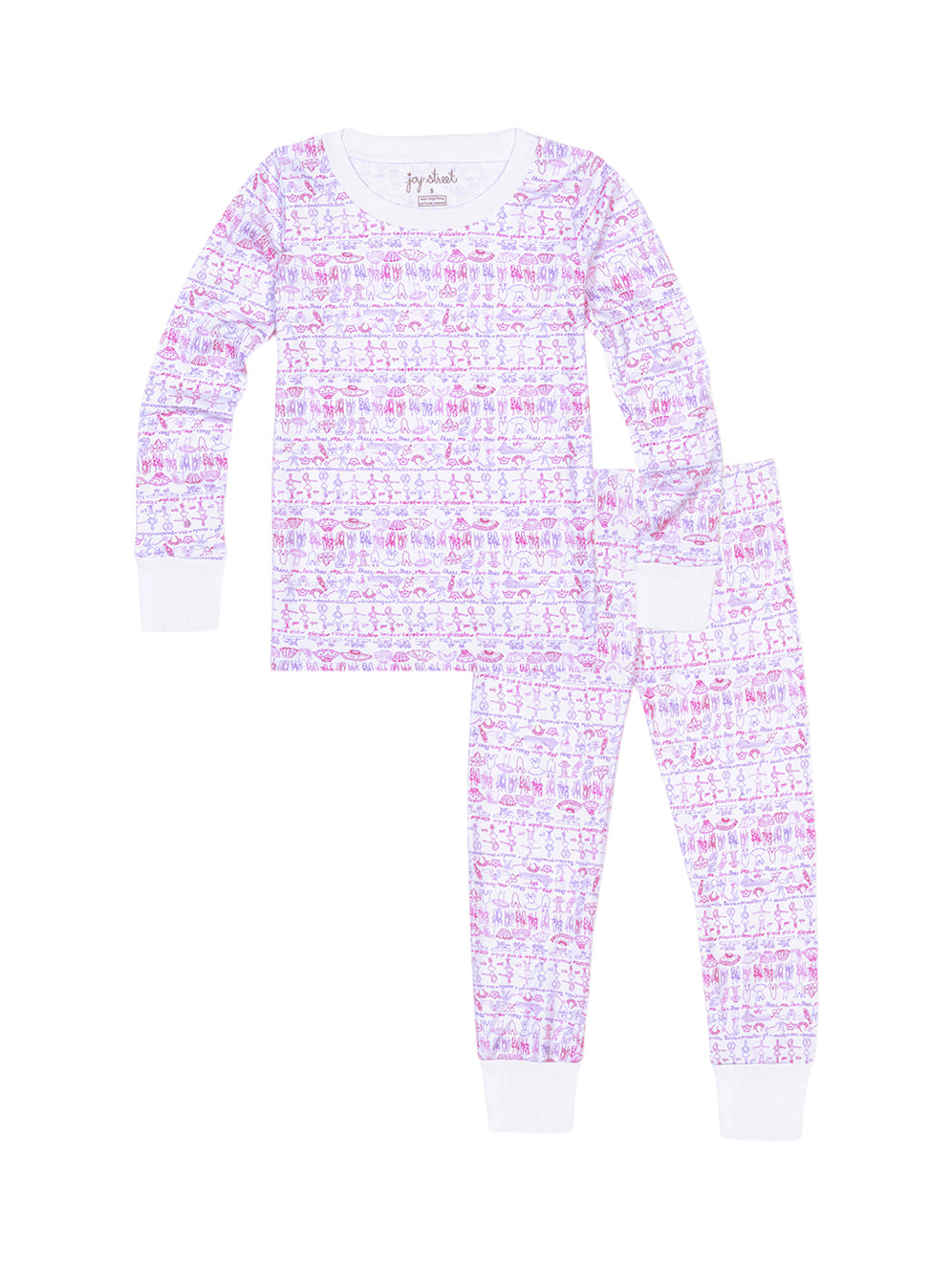Ballet Two Piece Pajamas Pajamas Joy Street Kids Pink 2