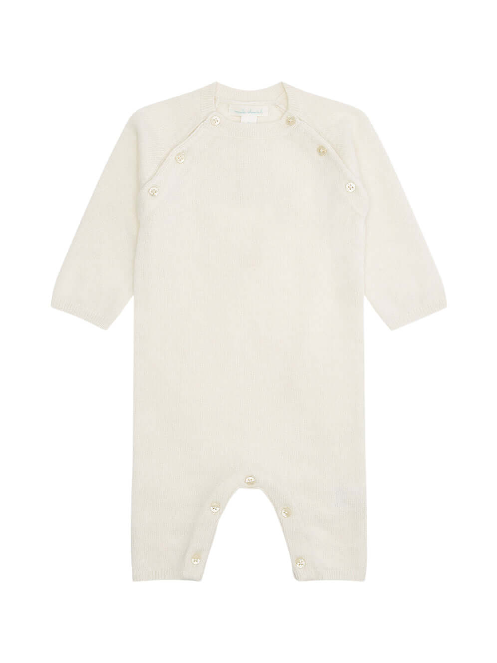 Ariel Cashmere Angel Wing Romper Rompers Marie-Chantal Ivory 3M