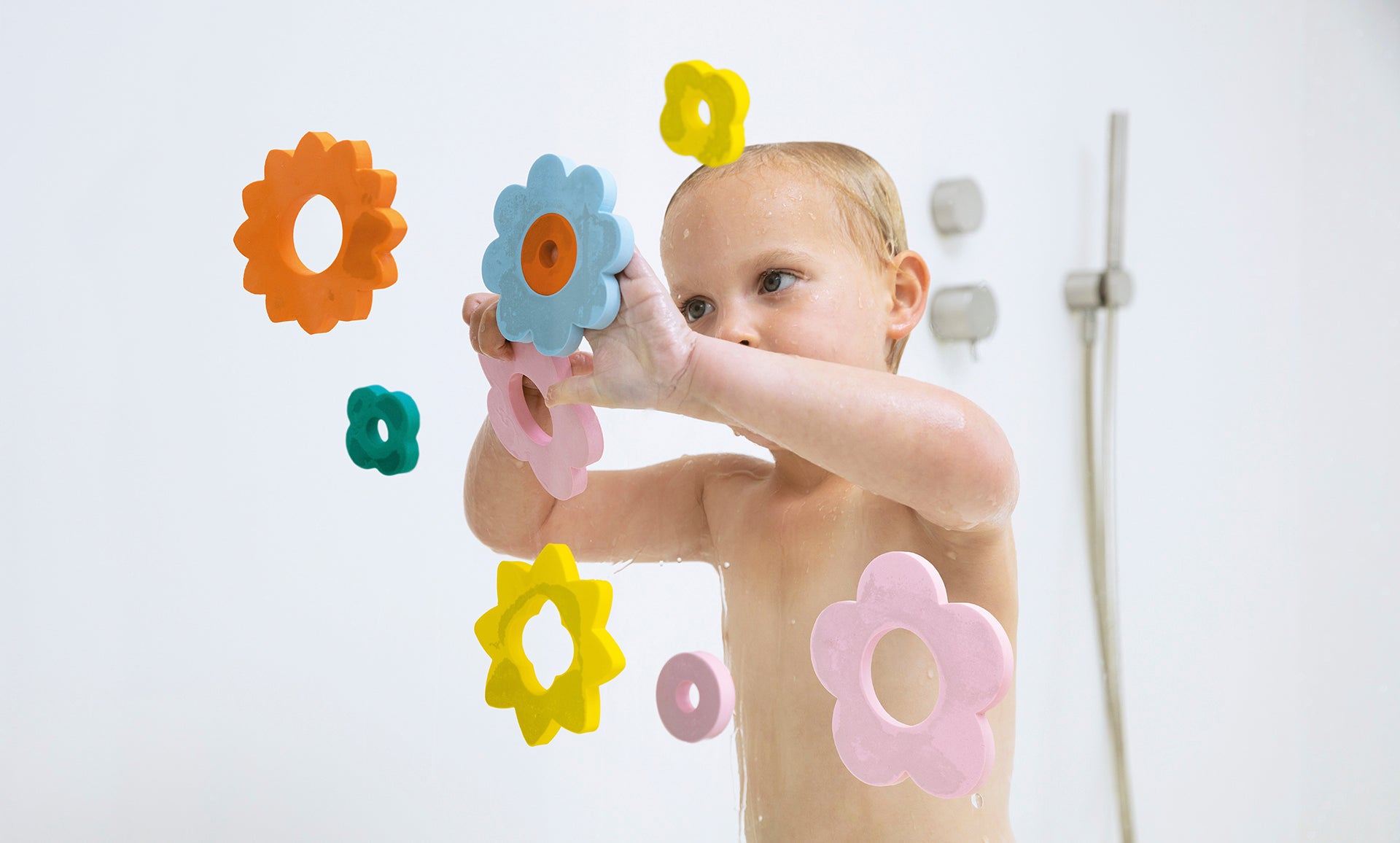 Bath Puzzle - Flower Power Bath Toys Quut Toys