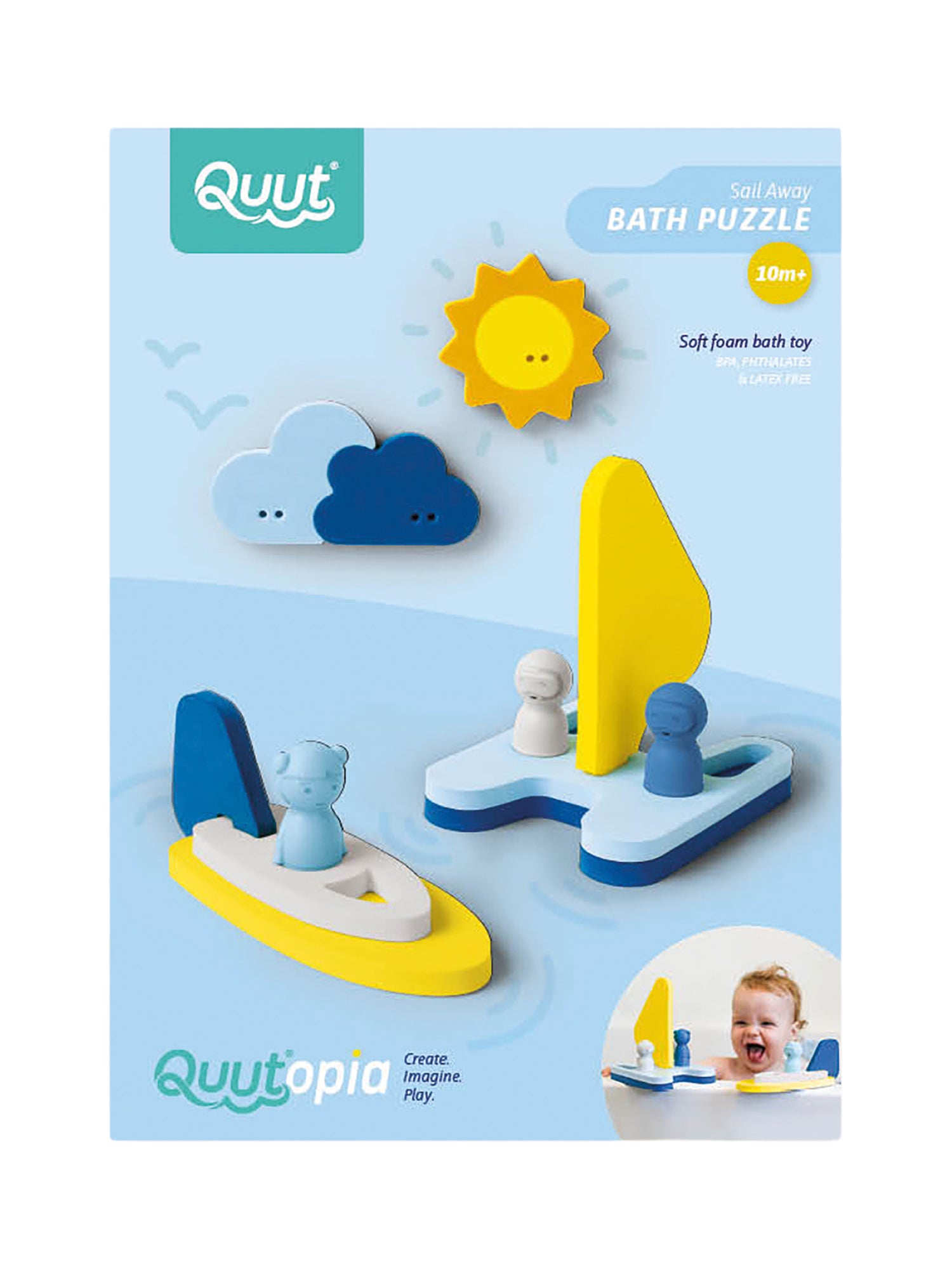 Puzzle Friends - Sail Away Bath Toys Quut Toys