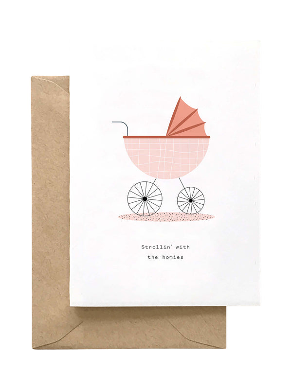 Strollin' With The Homies Card Cards Spaghetti & Meatballs