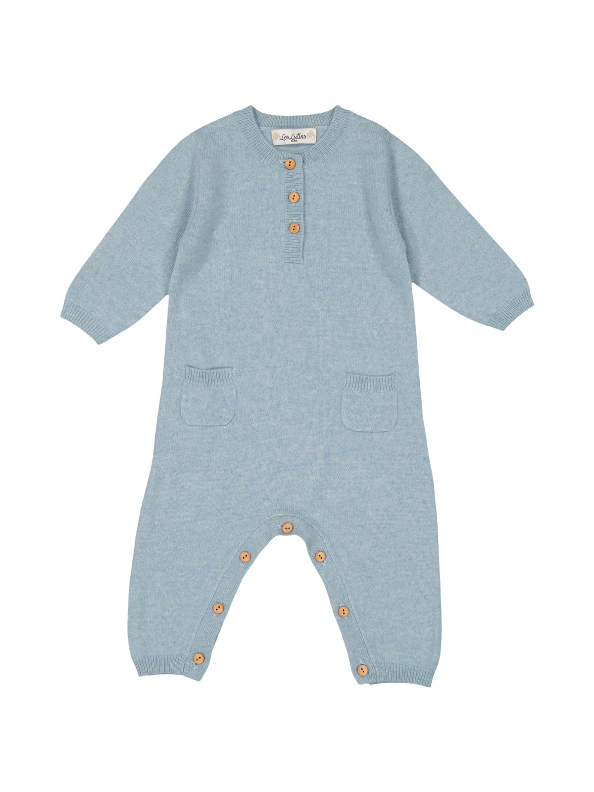 Boris Cashmere Onesie Onesies Les Lutins Vintage Blue 3M