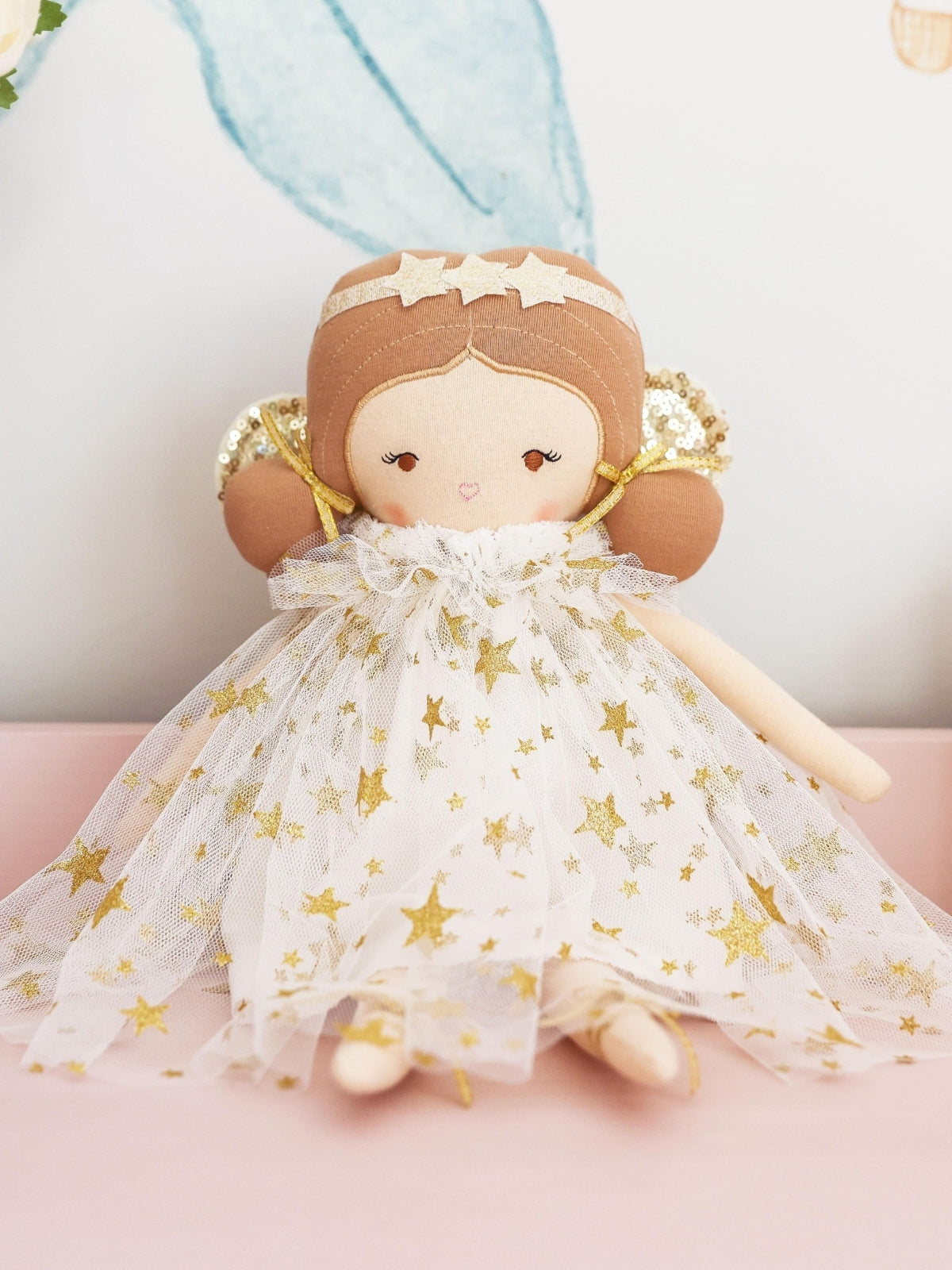 Holly Fairy - Ivory Gold Plush Alimrose   
