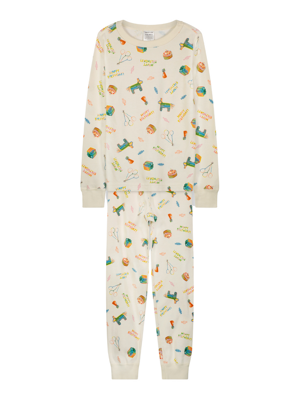Happy Birthday PJ Set Pajamas Smaller Things Birthday Print 2 