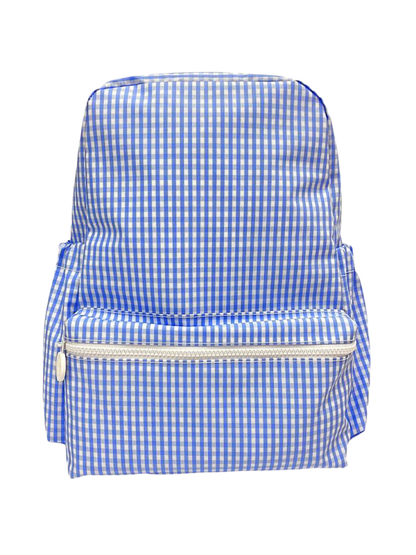 Gingham Backpacker Bags TRVL Design Gingham Sky  