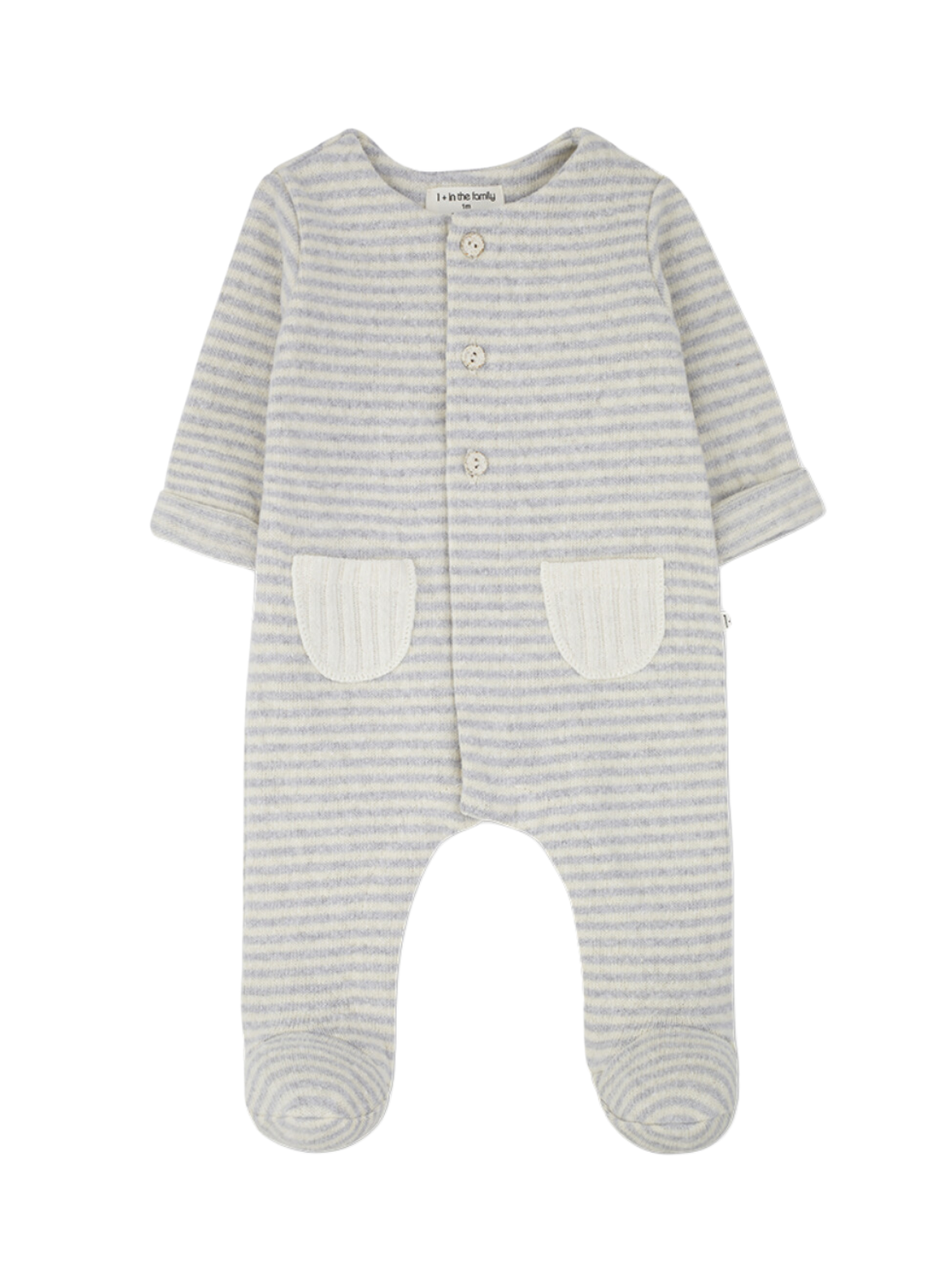 Adria Stripe Footie Rompers 1+ In The Family Perla 1M 