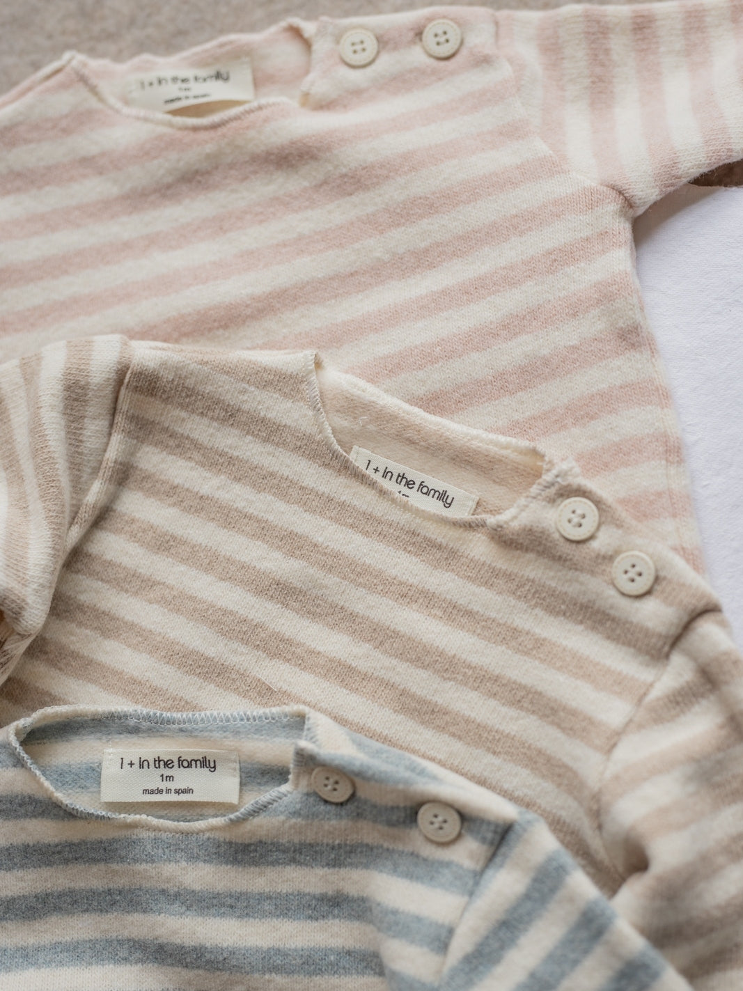 Aubin Tan Stripe Baby Set Sets 1+ In The Family