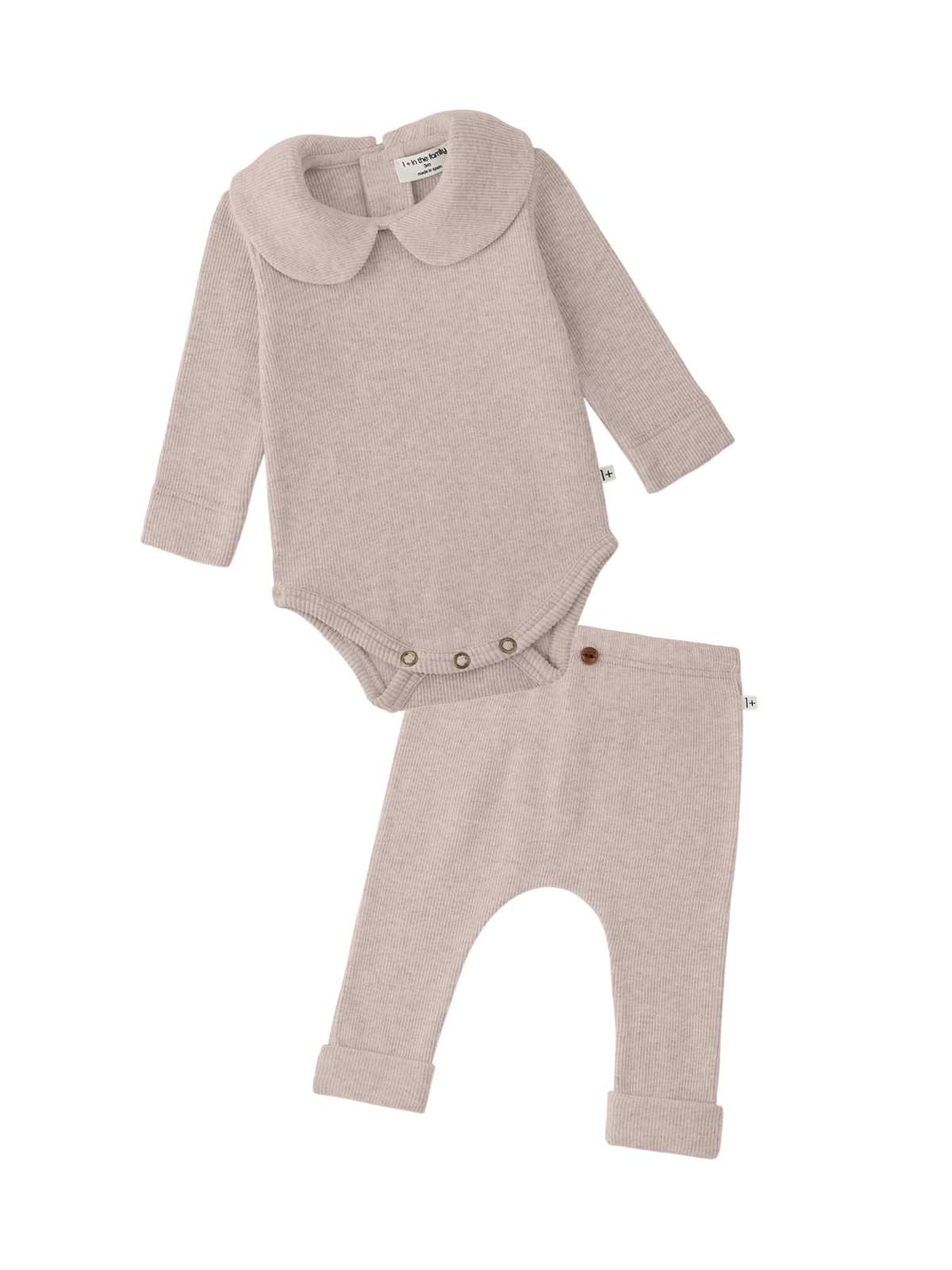Avellino Collared Baby Set Sets 1+ in The Family Blush 3M