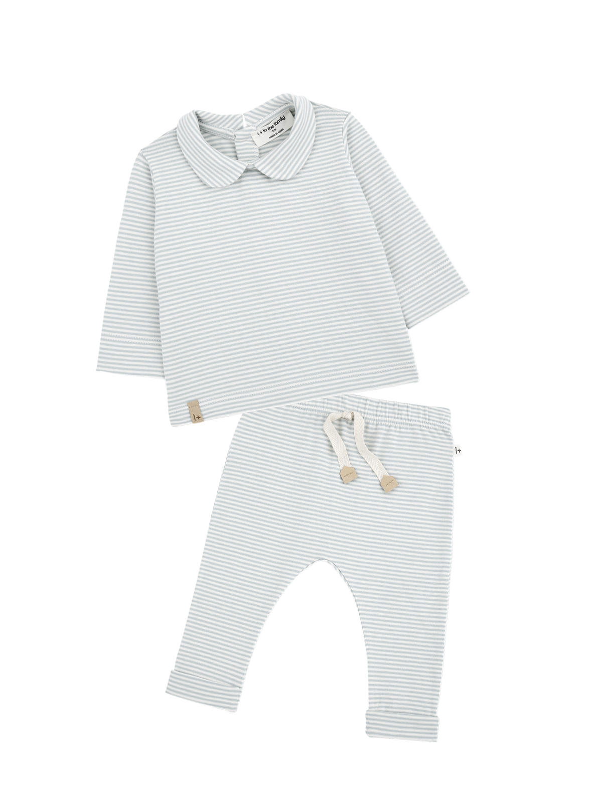 Blue Collared Newborn Set Sets 1+ In The Family Light Blue 3M