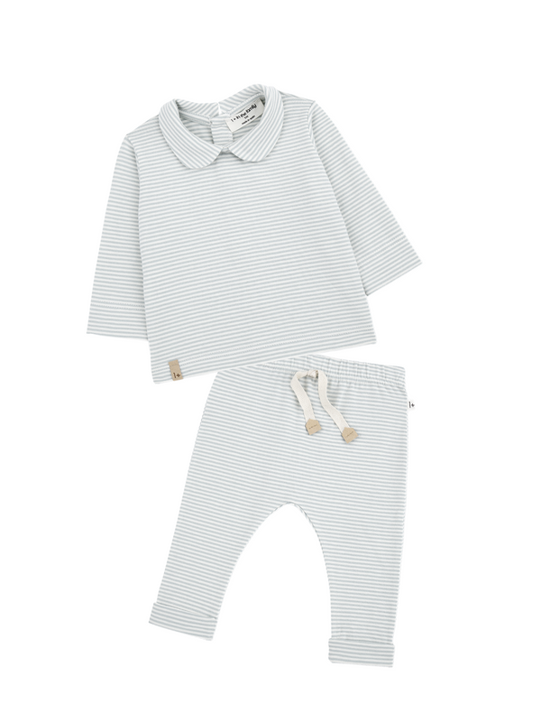 Blue Collared Newborn Set Sets 1+ In The Family Light Blue 3M