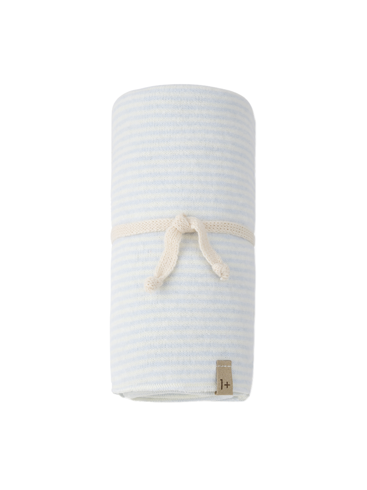 Blue Stripe Baby Blanket Blankets 1+ in The Family Light Blue