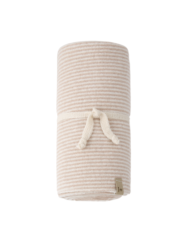 Blush Stripe Baby Blanket Blankets 1+ in The Family Blush