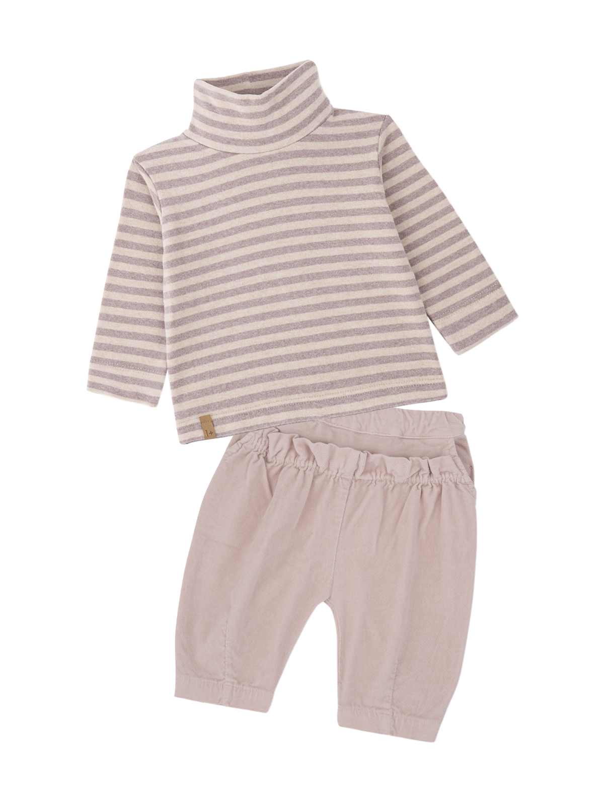 Crotone Mockneck & Corduroy Set Sets 1+ in The Family Blush 12M