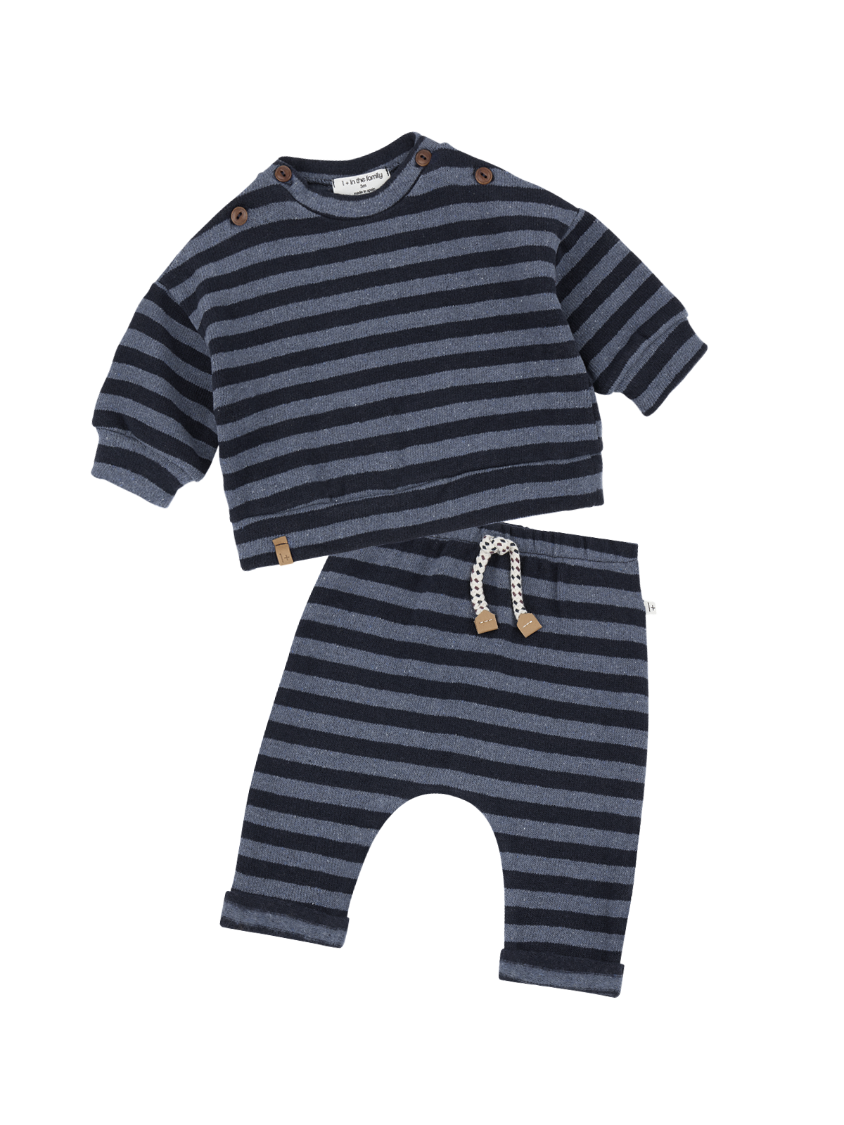 Dirk Stripe Set Sets 1+ In The Family Denim 6M