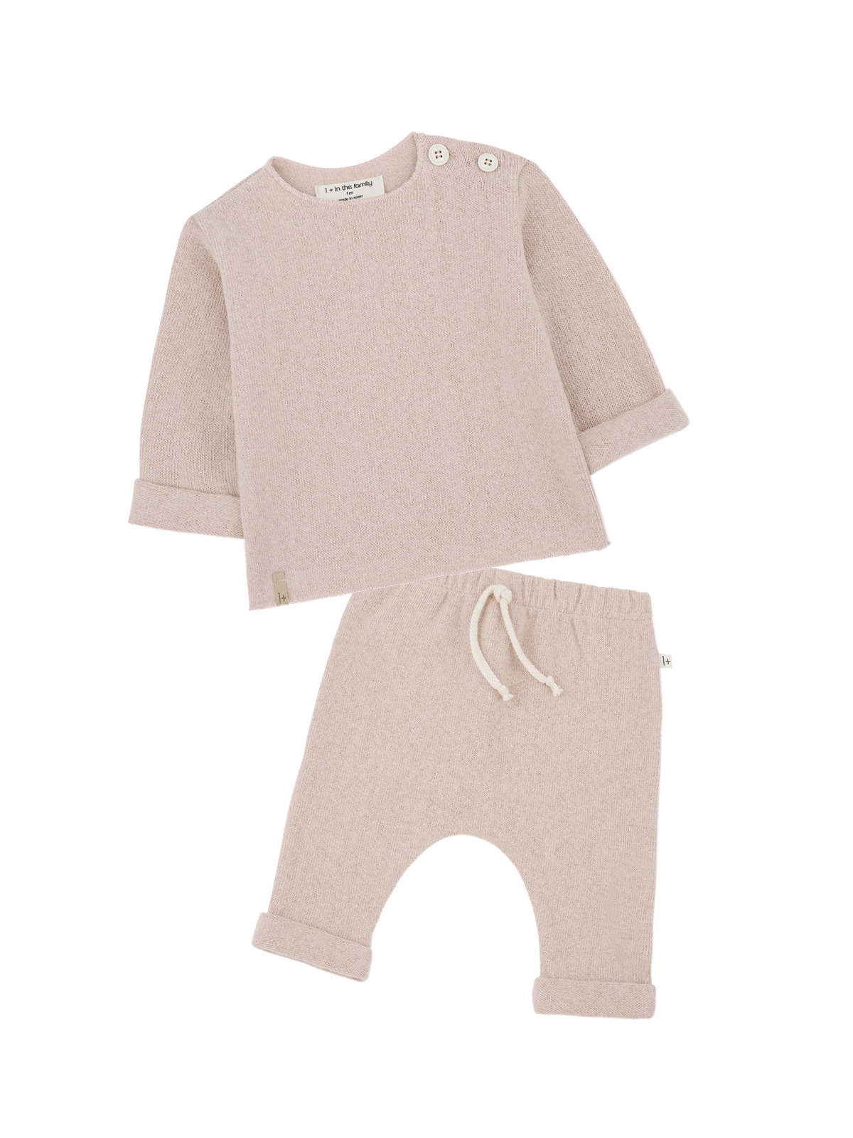 Pink Heather Baby Set Sets 1+ In The Family Light Pink 6M