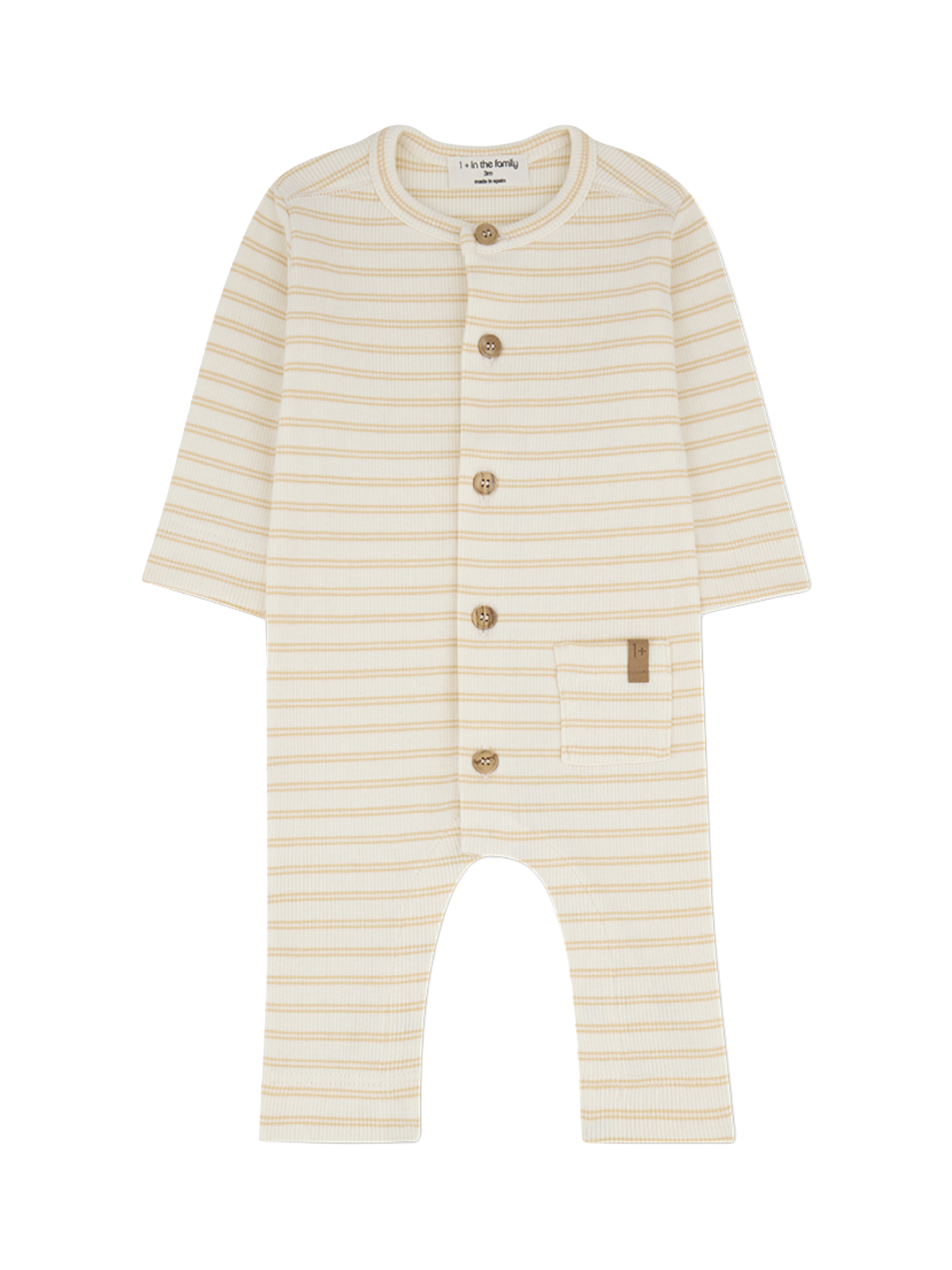 Sander Striped Romper Rompers 1+ In The Family Pale Yellow 3M