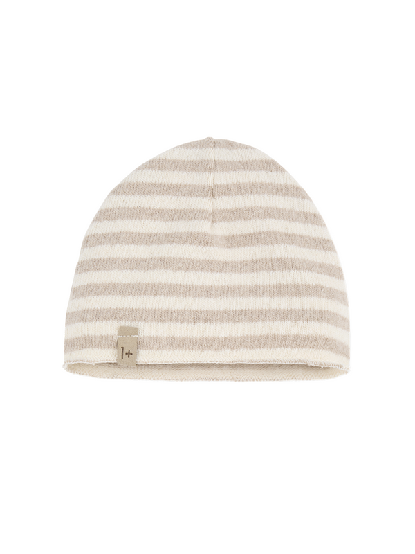 Tan Stripe Baby Beanie Hats 1+ In The Family Tan T1