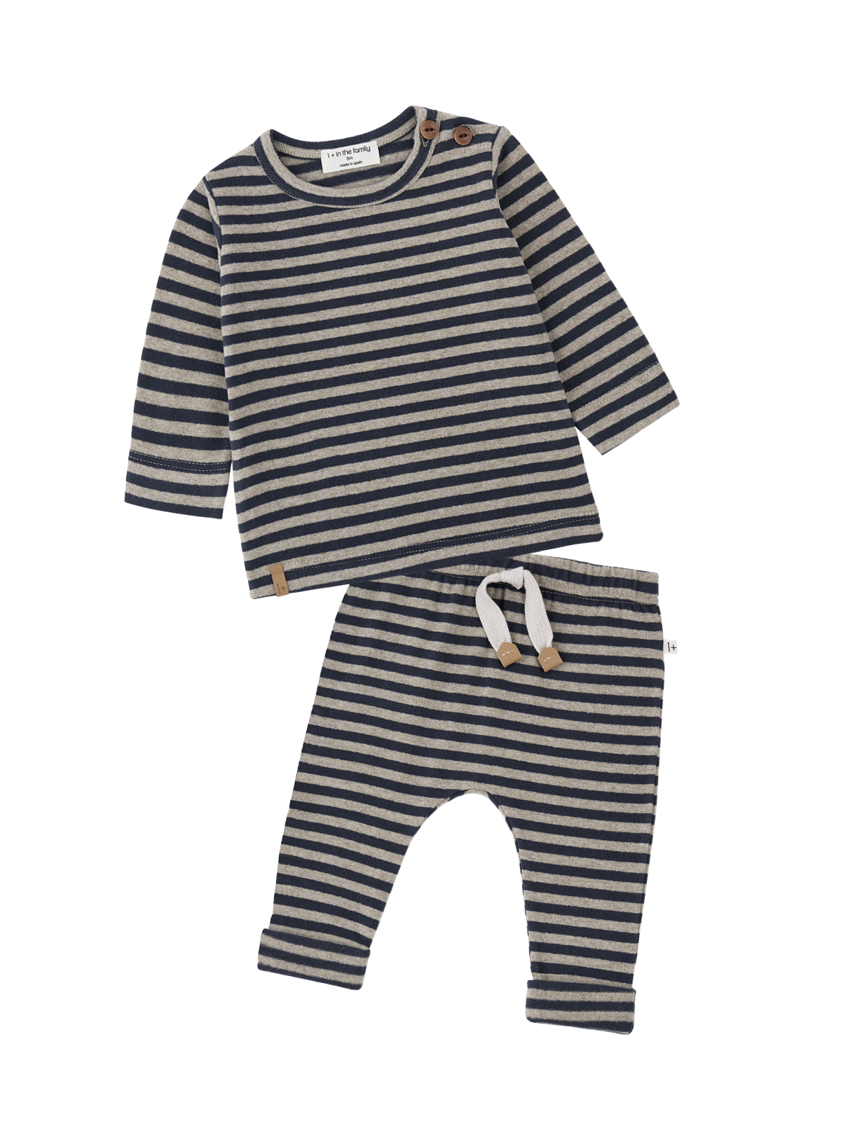 Varese Baby Set Sets 1+ in The Family Navy Blue Stripe 6M