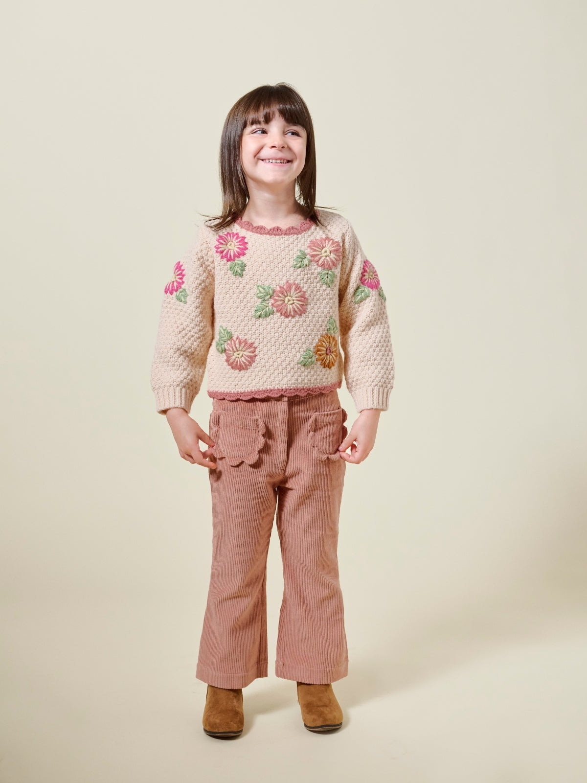 Acia Flower Sweater Sweaters Louise Misha   