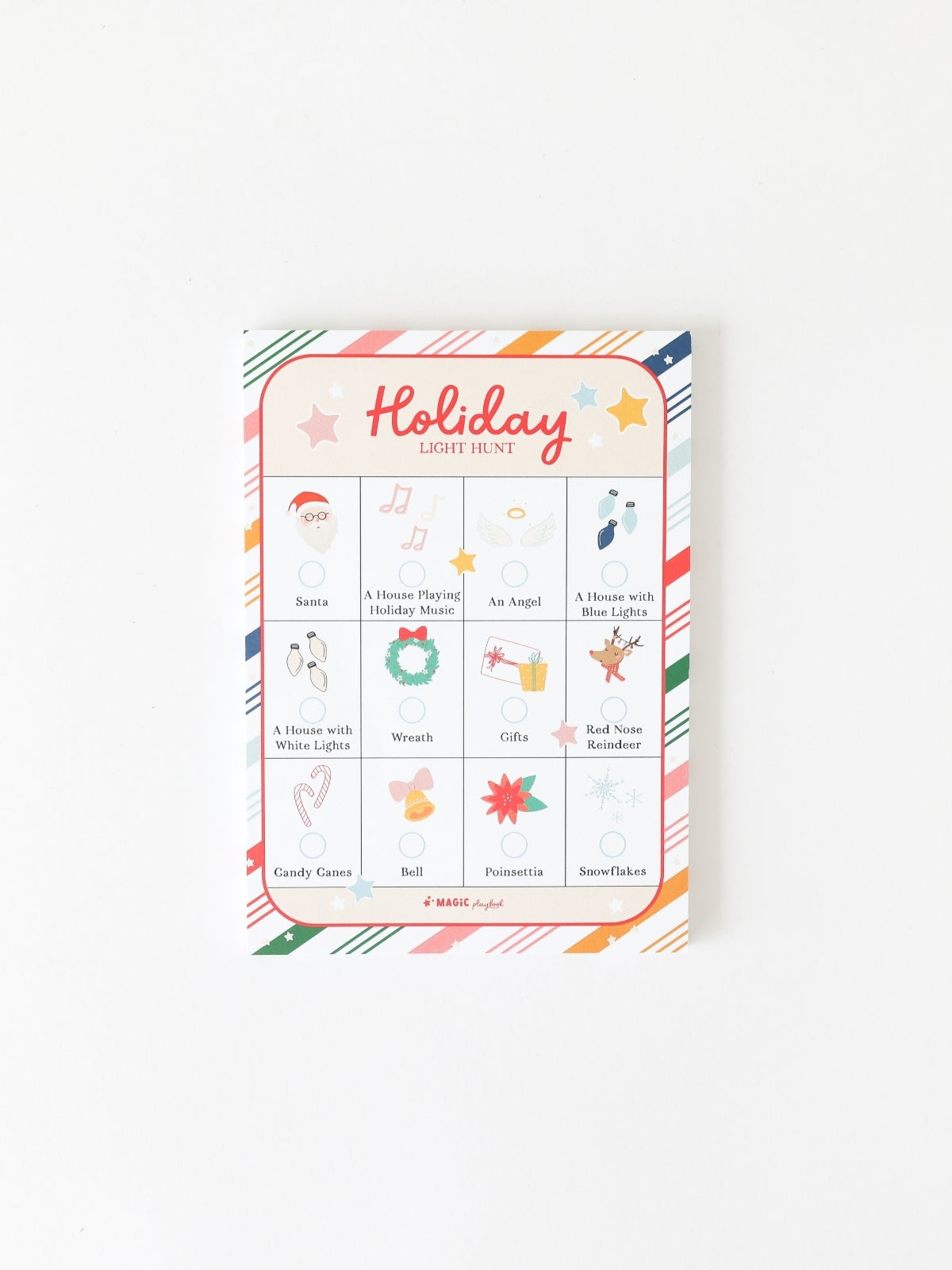 Holiday Light Hunt Notepad Arts & Crafts Magic Playbook   