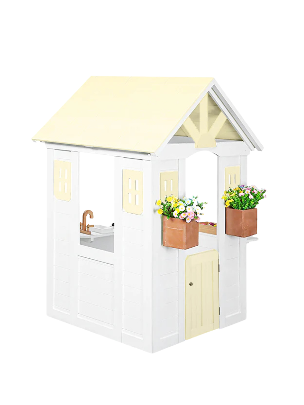 Ajure Playhouse - Custom Color Outdoor Play 2MamaBees Bumble Bee Yellow