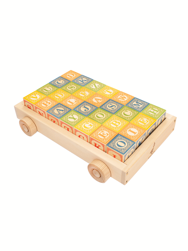 Classic ABC Blocks with Wagon Games & Puzzles Uncle Goose   