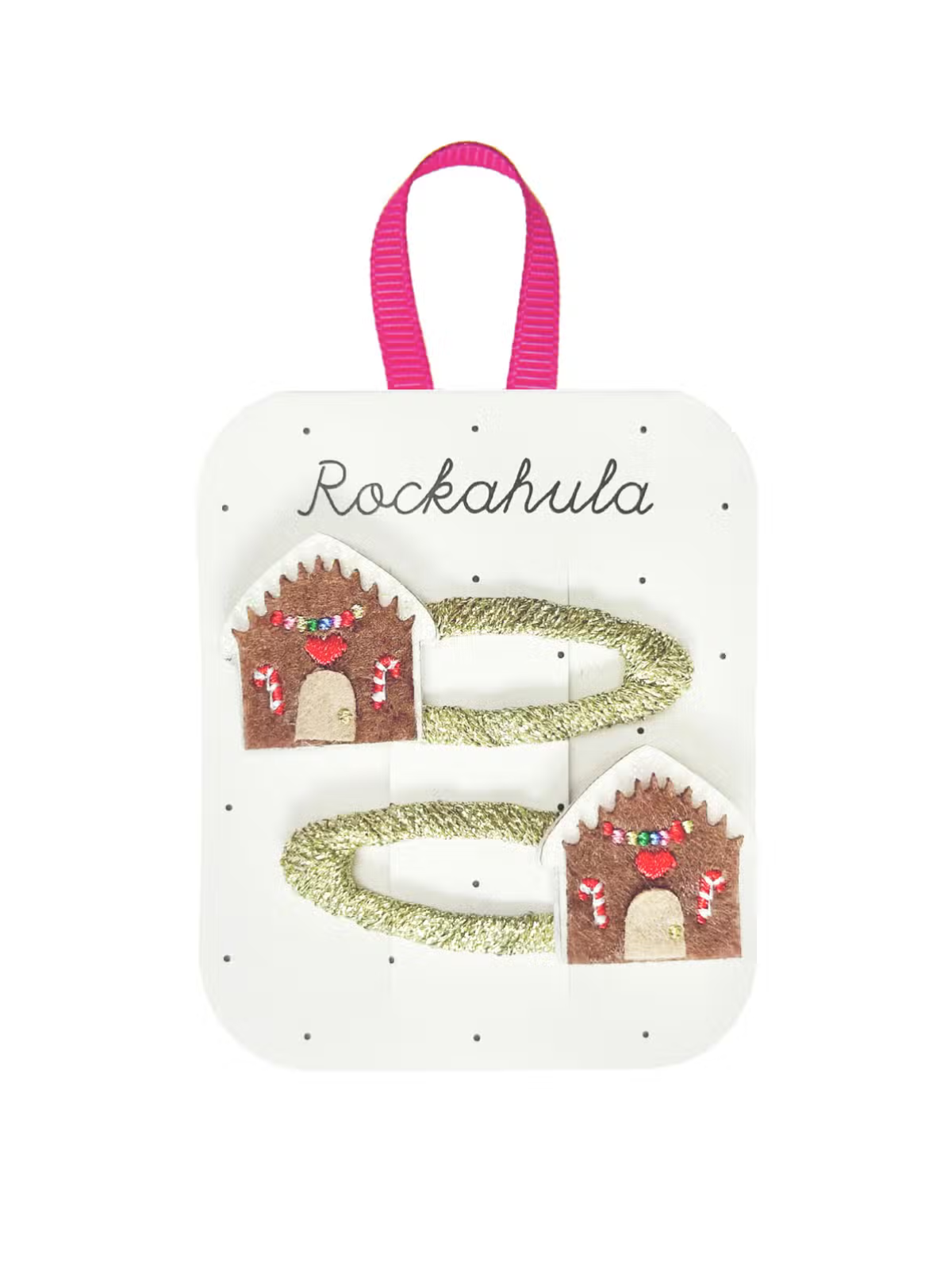 Gingerbread House Clip Set Hair Accessories Rockahula Kids   