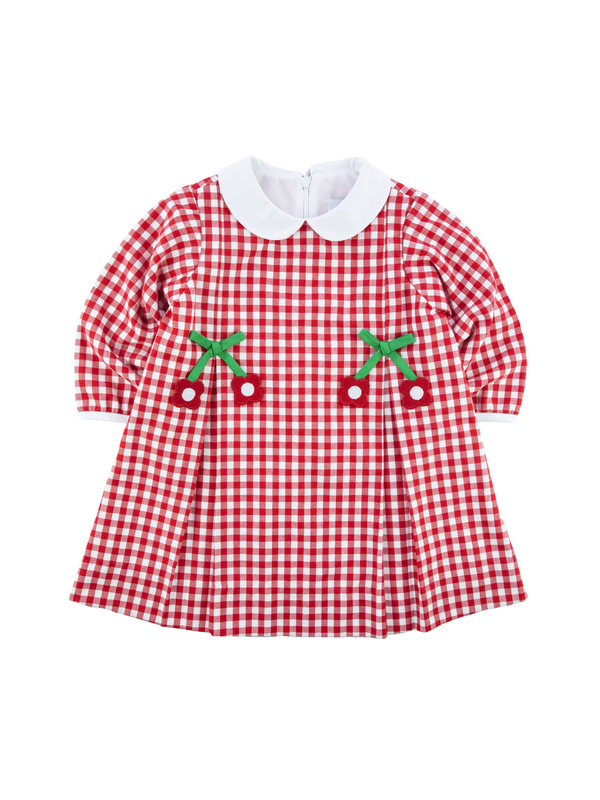 Check Dress With Flowers Dresses Florence Eiseman Red 12M 