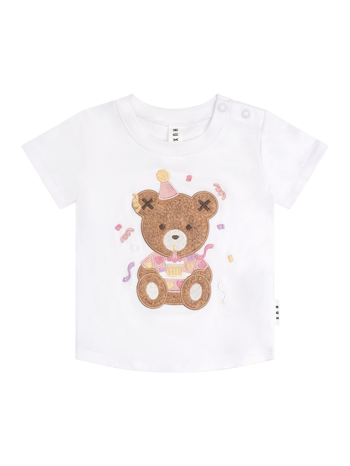 Party Huxgirl T-Shirt Tees Huxbaby White 1Y 