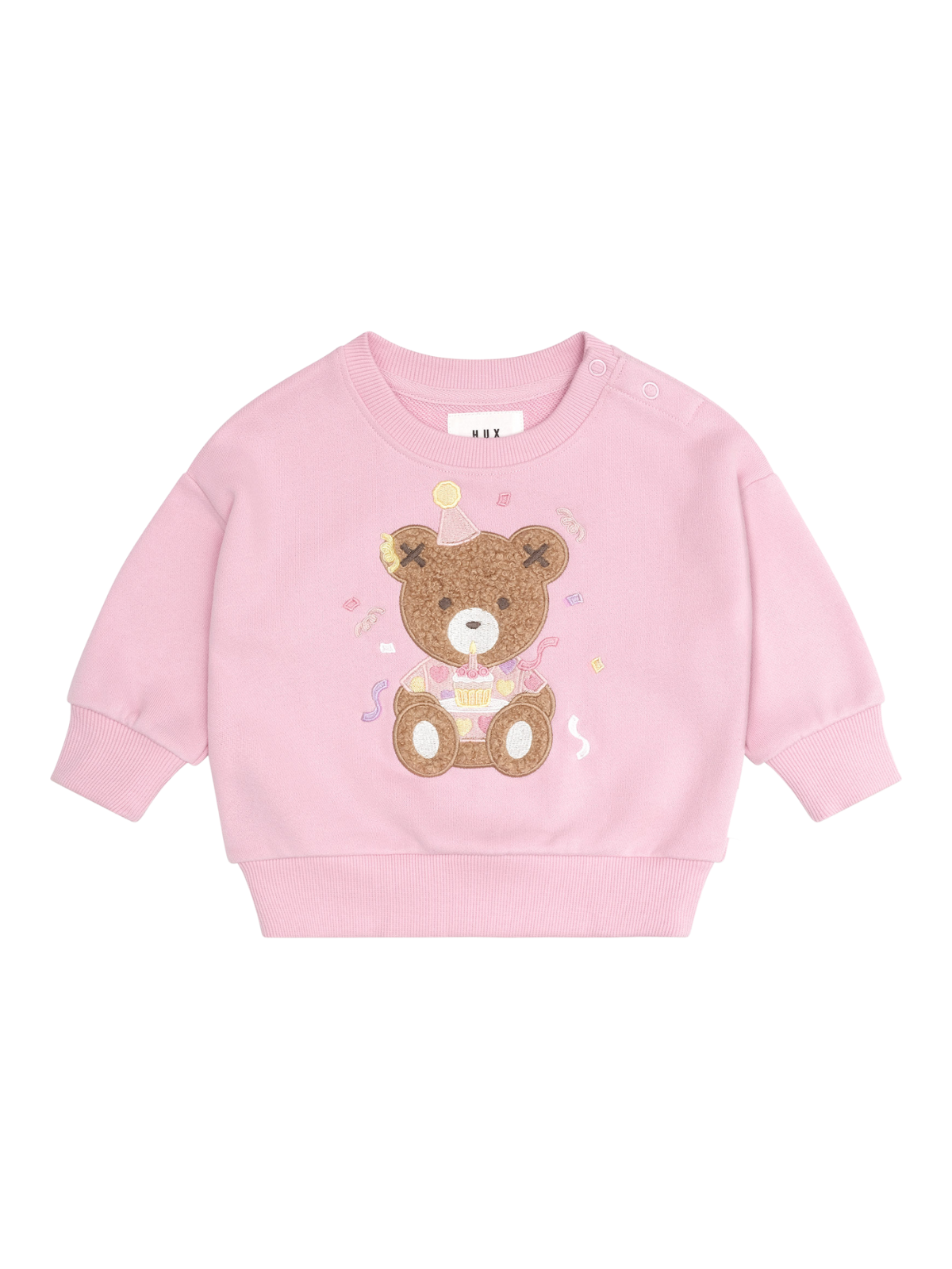 Party Huxgirl Sweatshirt Sweatshirts Huxbaby Lilac Mist 1Y 