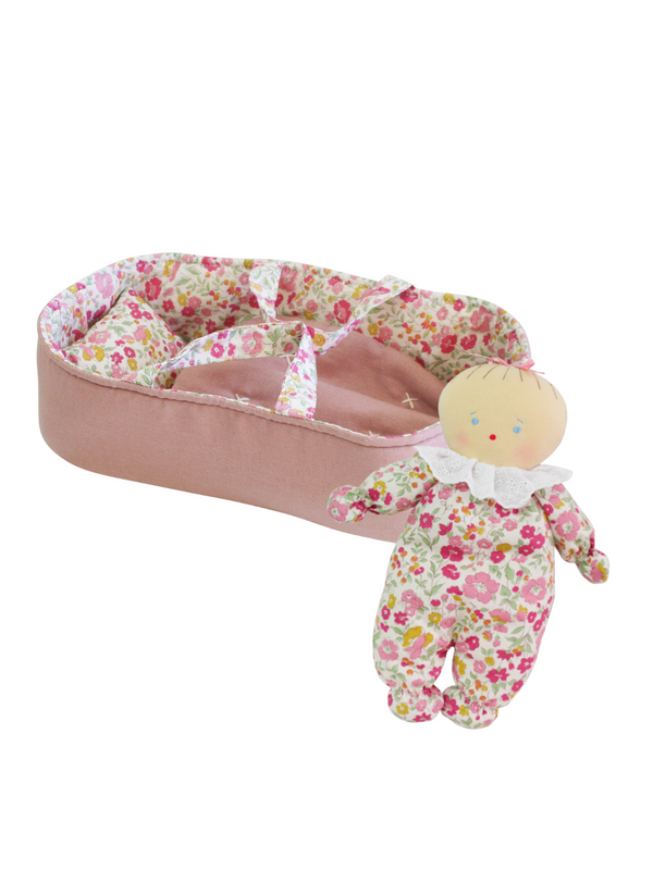 Baby Doll and Carrier Set Plush Alimrose