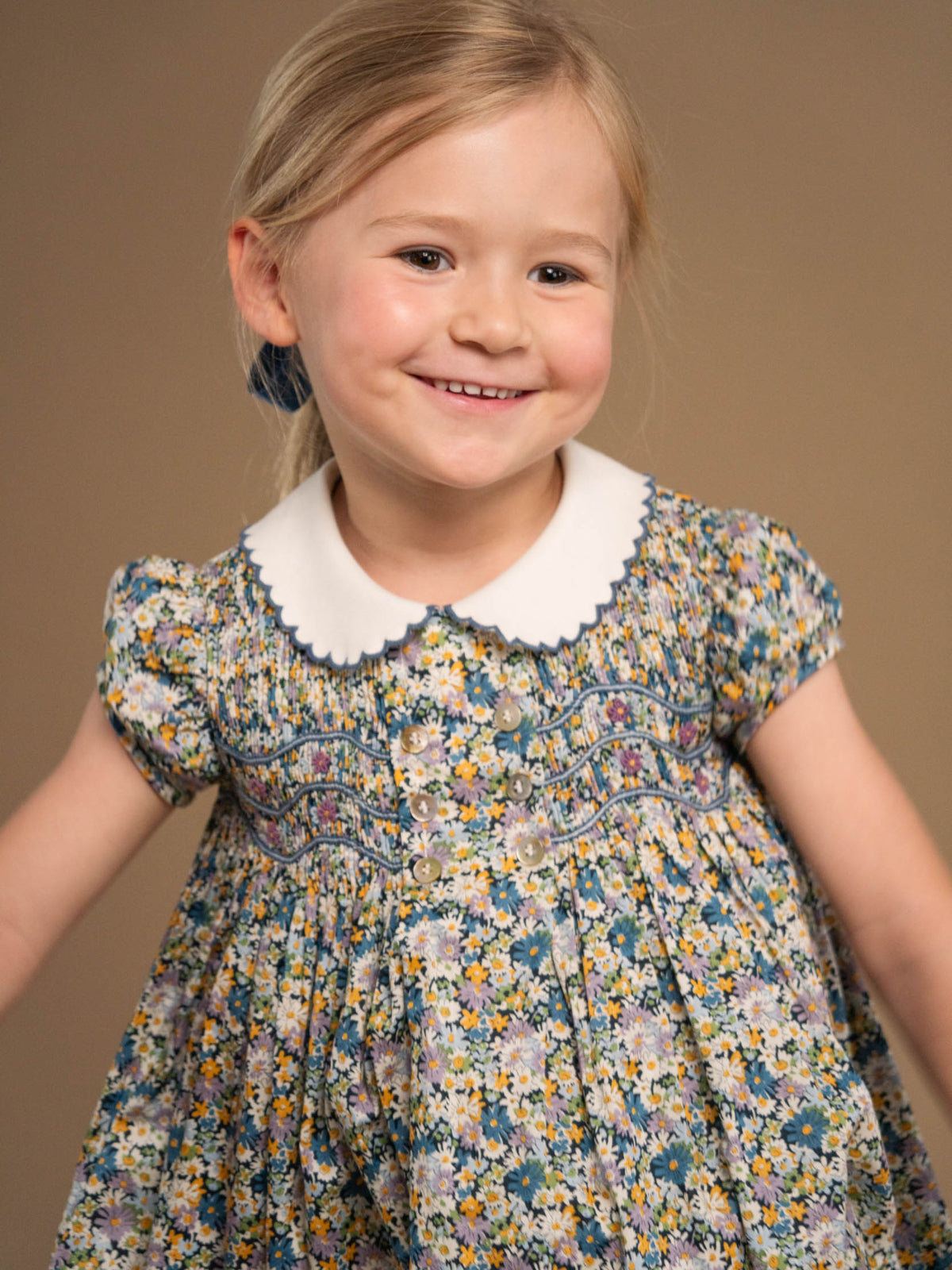 Smocked Shirley Dress Dresses Amaia London