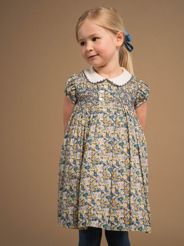 Smocked Shirley Dress Dresses Amaia London