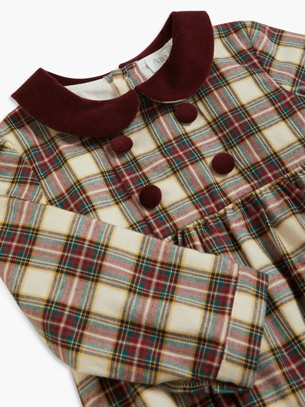 Tartan Felicidad Romper Rompers Amaia London