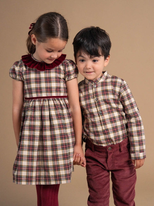 Tartan Pereprine Shirt Tops Amaia London