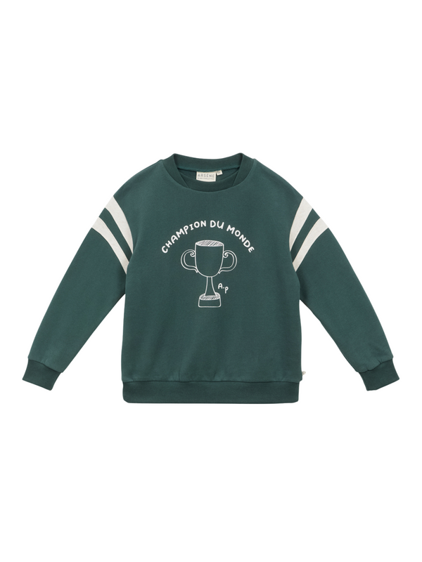 Champion Du Monde Sweatshirt Sweatshirts Arsène et Les Pipelettes Forest Green 3Y