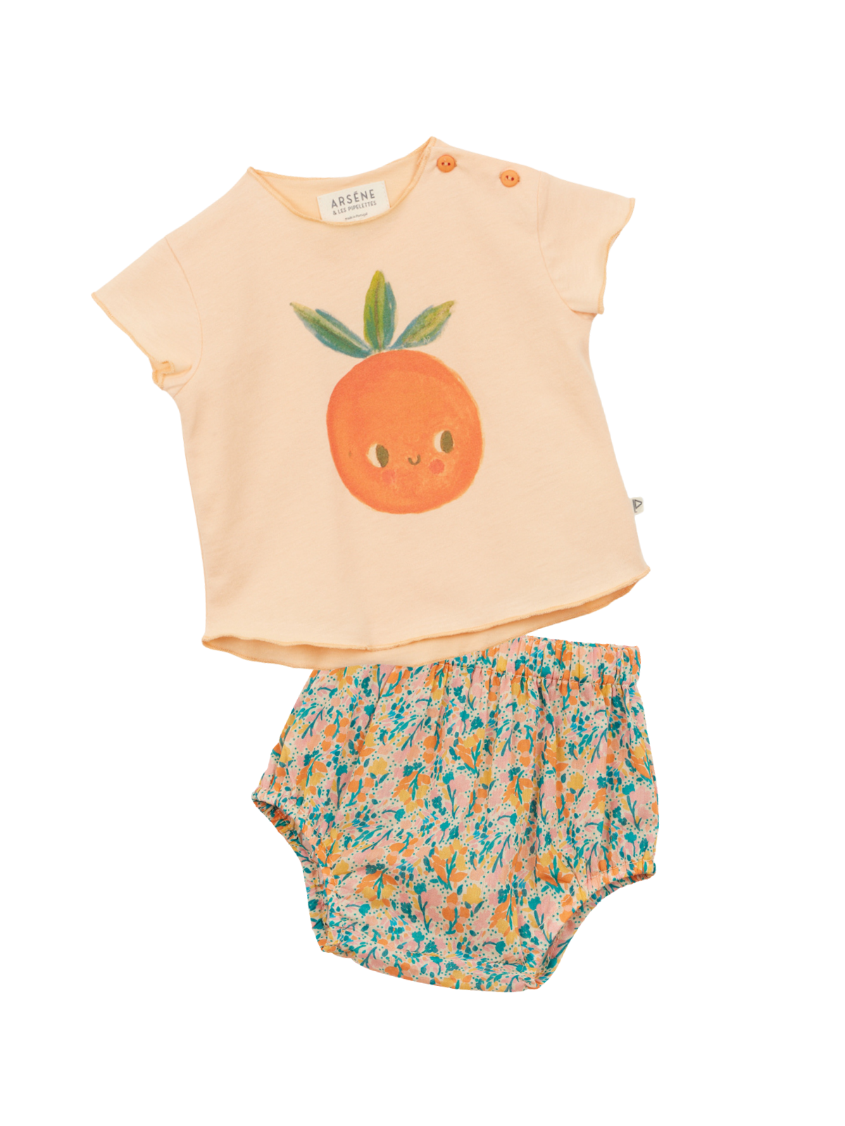 Clementine Baby Set Sets Arsène et Les Pipelettes Peach 3M