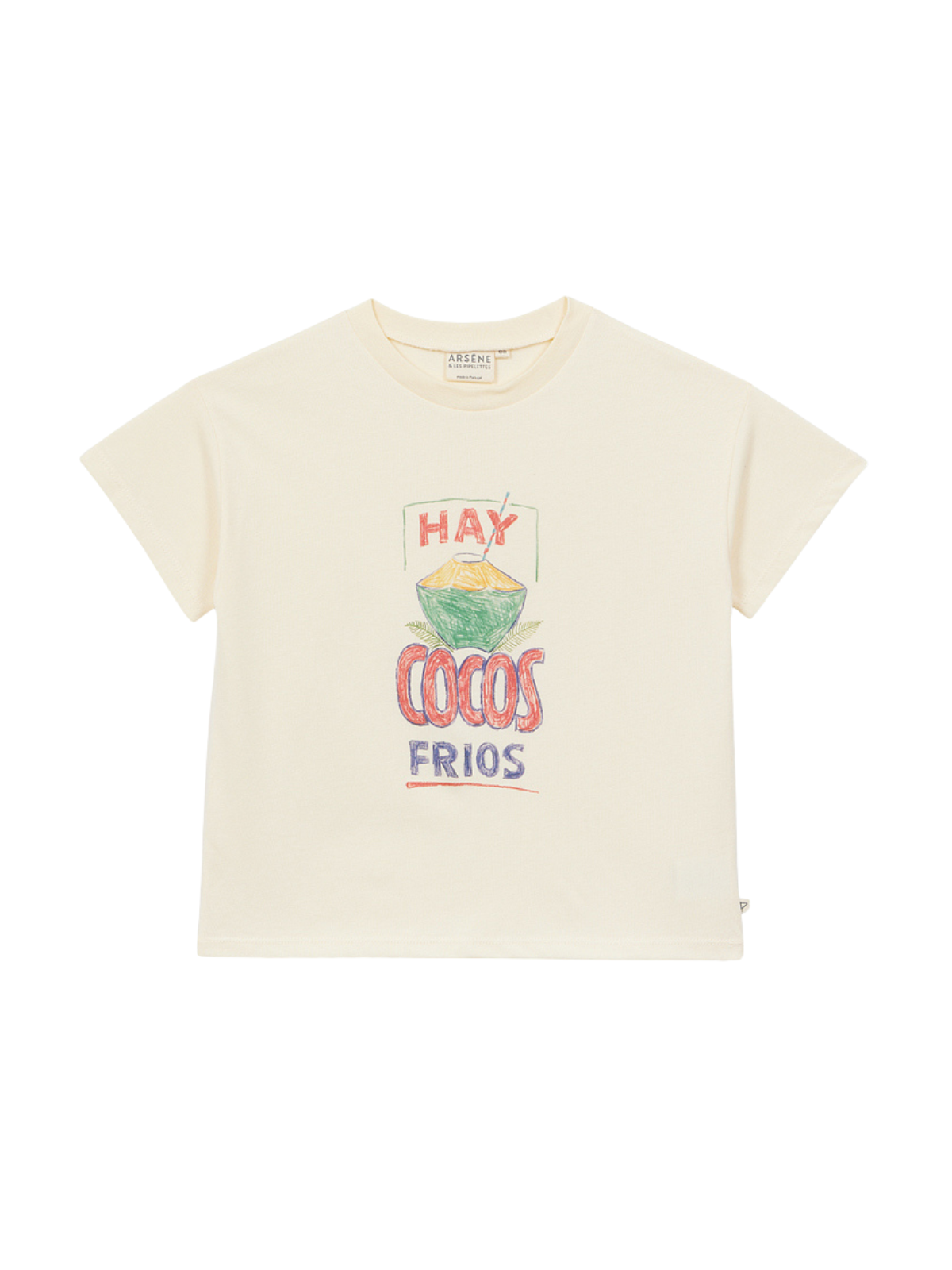 Coconuts T-Shirt Tees Arsène et Les Pipelettes Ecru 3Y