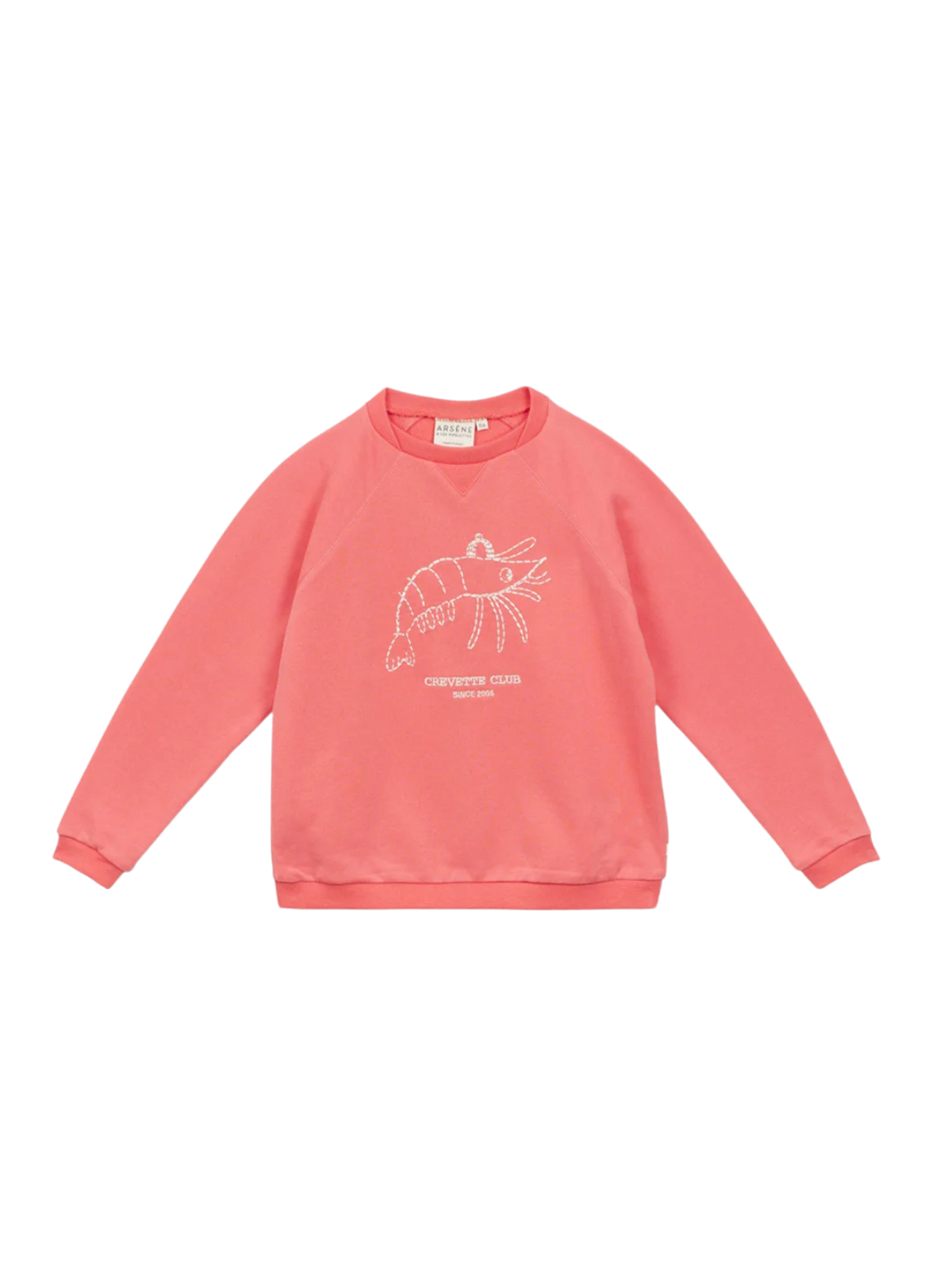 Crevette Club Sweatshirt Sweatshirts Arsène et Les Pipelettes Bright Coral 4Y