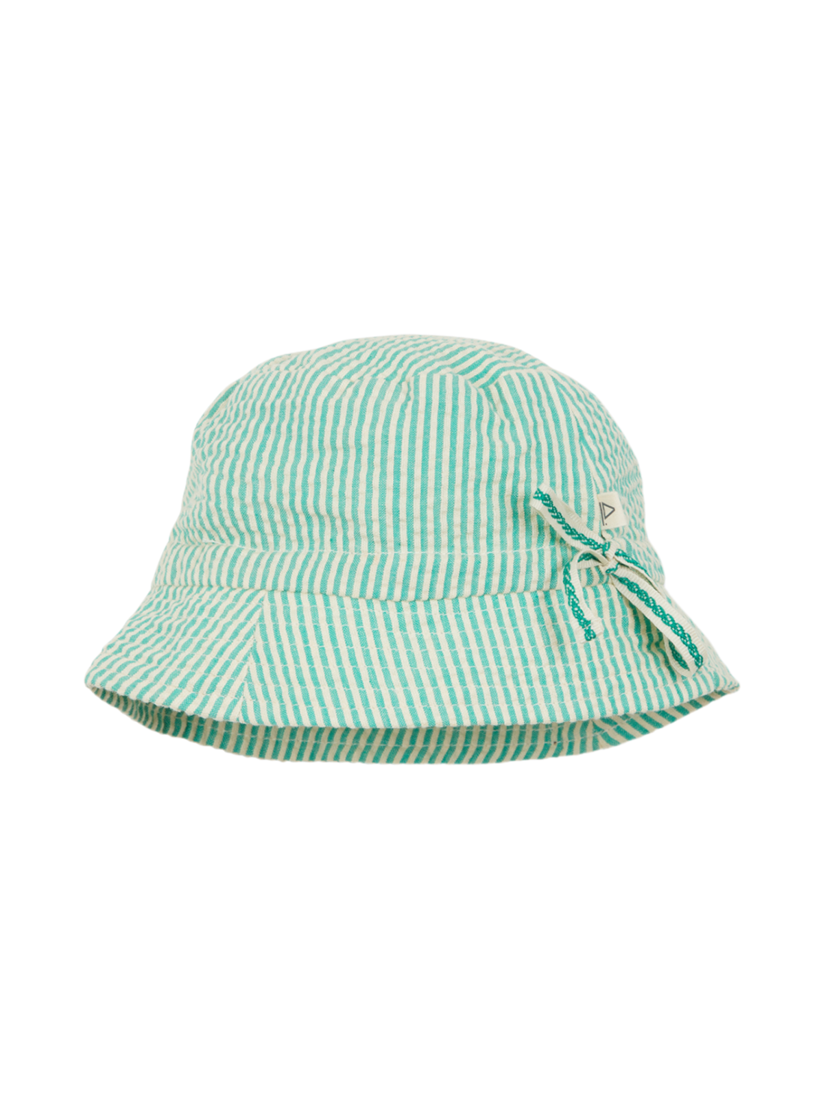 Green Seersucker Bucket Hat Hats Arsène et Les Pipelettes Green Seersucker T1