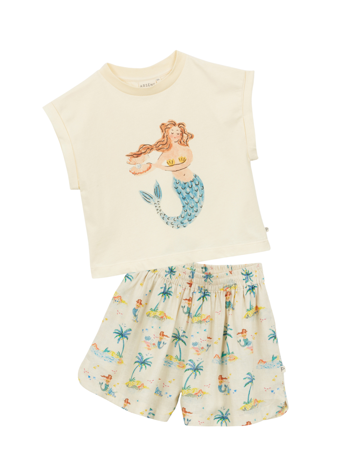 Mystical Mermaid T-Shirt & Shorts Set Sets Arsène et Les Pipelettes Mystical Mermaid 3Y